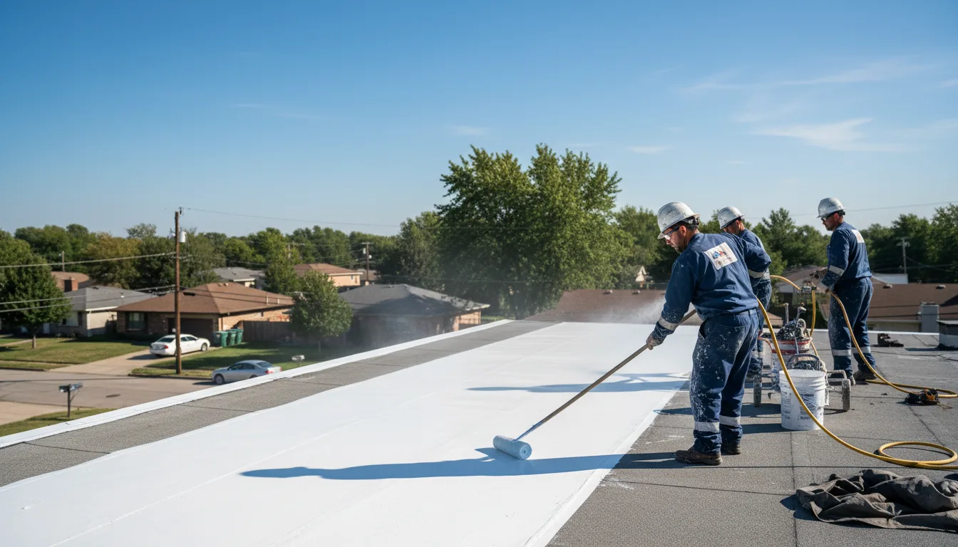 Commercial roof coating in East China, MI near me